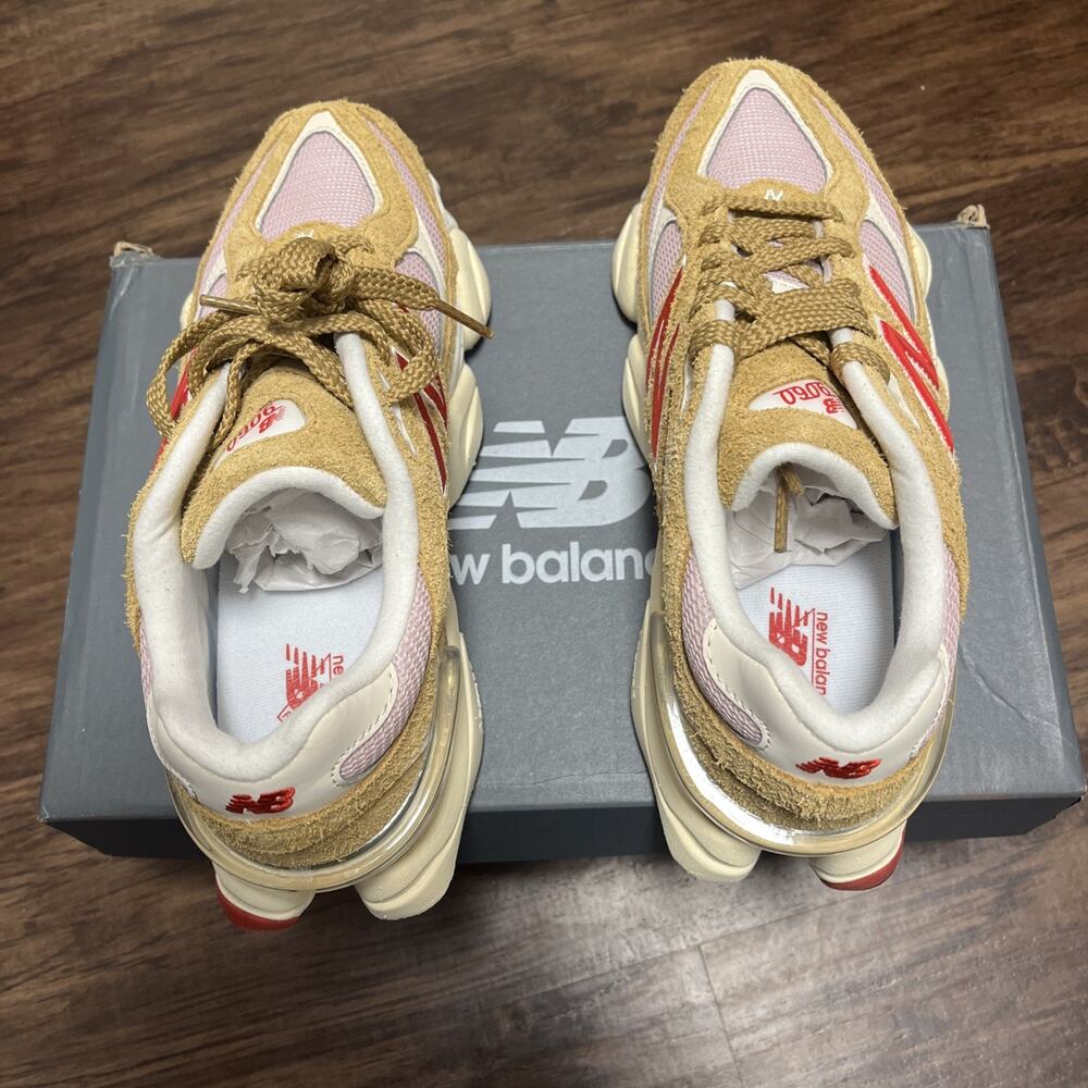 New Balance 9060 Beige Pink Sneakers Women’s Size 8 New With Box - Picture 5 of 7